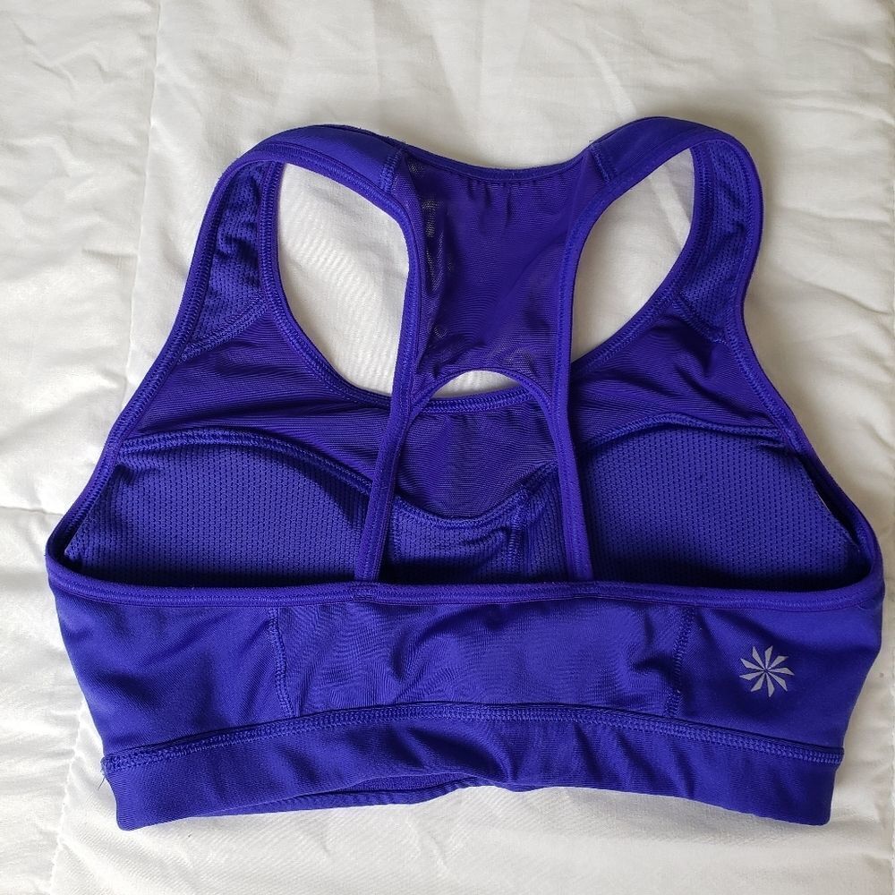 ATHLETA Spiral Sports Bra Purple XS